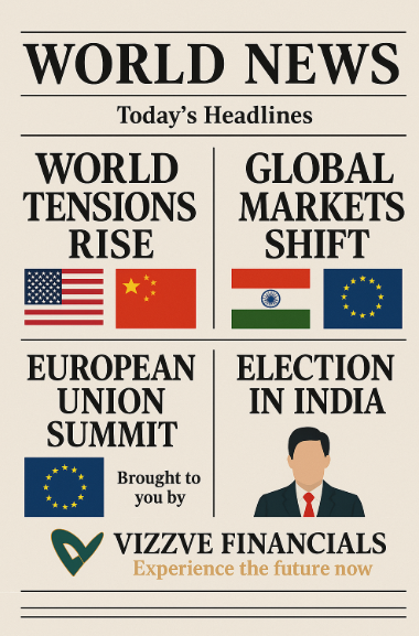 Today's news headlines in World on 21 APRIL 2025 Latest Updates by Vizzve